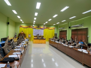 วันศุกร์ที่ 10 พฤศจิกายน 2566 นายหนูทอง สาทำโล ประธานสภาฯ คณะผู้บริหารฯ สมาชิกสภาองค์การบริหารส่วนตำบลห้วยข่า ร่วมประชุมสภาองค์การบริหารส่วนตำบลห้วยข่า สมัย สามัญ สมัยที่ 4 ครั้งที่ 1
